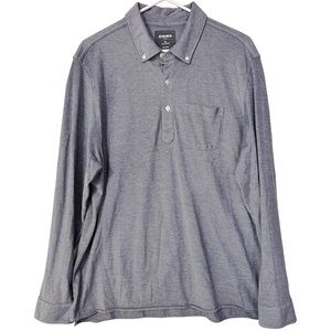 🦖BONOBOS MEN`S GRAY LONG SLEEVE SHIRT XXL